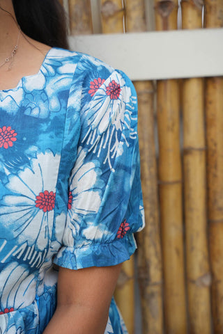 BLUE DAISY | MATERNITY COTTON MAXI ANKLE LENGTH