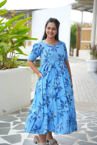 SKYBLOOM | MATERNITY COTTON MAXI ANKLE LENGTH