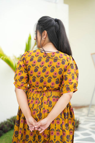 TERRACOTTA TUNIC | MATERNITY MAXI ANKLE LENGTH