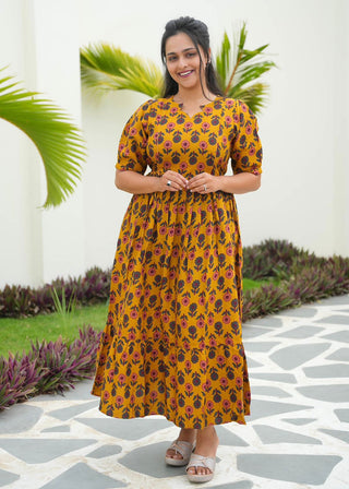TERRACOTTA TUNIC | MATERNITY MAXI ANKLE LENGTH