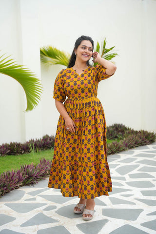 TERRACOTTA TUNIC | MATERNITY MAXI ANKLE LENGTH