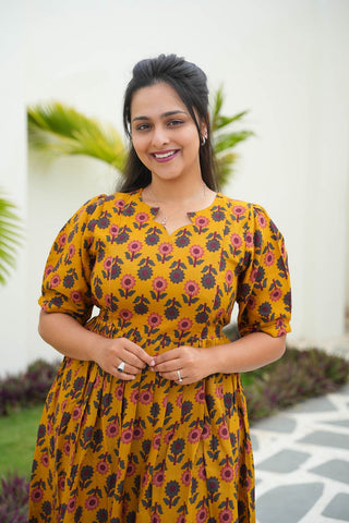 TERRACOTTA TUNIC | MATERNITY MAXI ANKLE LENGTH