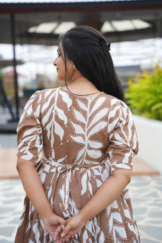 SANDAL WHITE LEAF | MATERNITY MAXI ANKLE LENGTH