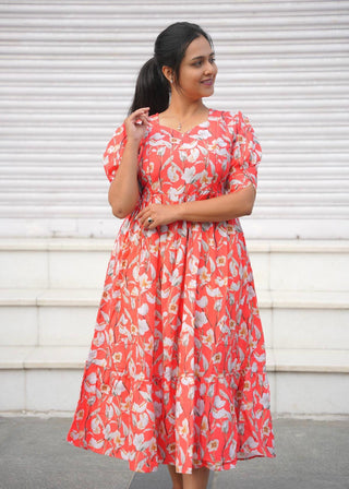 RAINY FLOWERS | MATERNITY MAXI ANKLE LENGTH