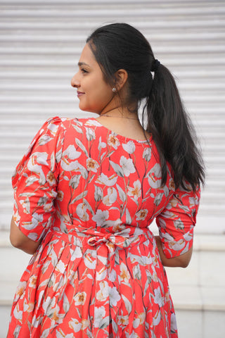 RAINY FLOWERS | MATERNITY MAXI ANKLE LENGTH