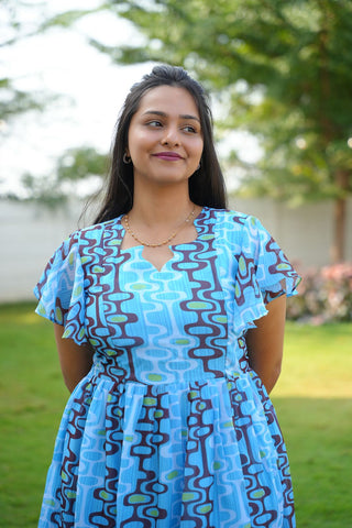 RETRO FLARE | MATERNITY GEORGETTE MAXI ANKLE LENGTH