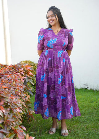 EMBER ELECTRIC | MATERNITY GEORGETTE MAXI ANKLE LENGTH