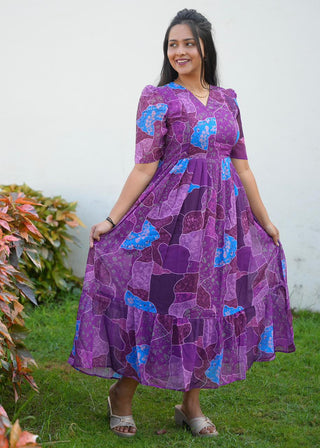 EMBER ELECTRIC | MATERNITY GEORGETTE MAXI ANKLE LENGTH