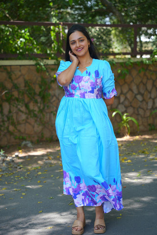 BLUE LUPINE | MATERNITY MAXI FULL LENGTH