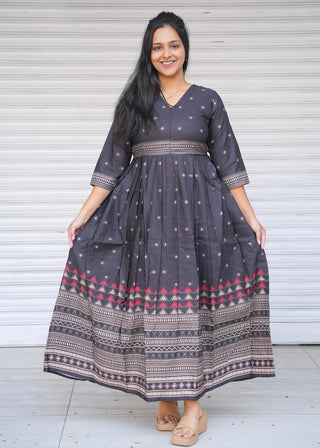 ROYAL BLACK | MATERNITY MAXI FULL LENGTH