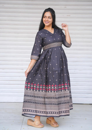 ROYAL BLACK | MATERNITY MAXI FULL LENGTH