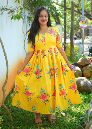 ROYAL YELLOW | MATERNITY MAXI FULL LENGTH