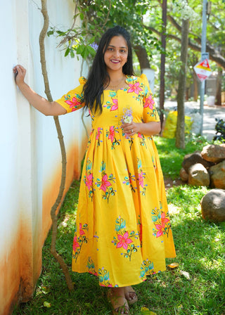 ROYAL YELLOW | MATERNITY MAXI FULL LENGTH