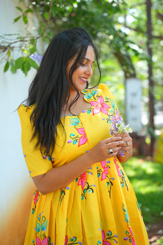 ROYAL YELLOW | MATERNITY MAXI FULL LENGTH