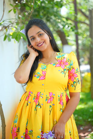 ROYAL YELLOW | MATERNITY MAXI FULL LENGTH