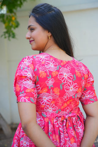 FLORAL CAROSEL | MATERNITY MAXI ANKLE LENGTH