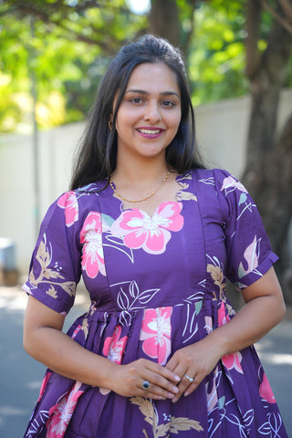 NEON BLOOM | MATERNITY MAXI ANKLE LENGTH