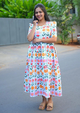 MAJESTIC WHITE | MATERNITY MAXI ANKLE LENGTH