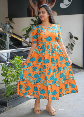 MUSTARD ROSE | MATERNITY MAXI ANKLE LENGTH