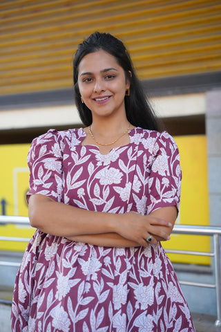 FLOWY LEAVES | MATERNITY MAXI ANKLE LENGTH