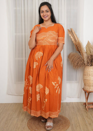 RUSTIC GARDENIA | MATERNITY COTTON MAXI ANKLE LENGTH