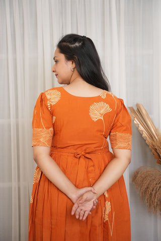 RUSTIC GARDENIA | MATERNITY COTTON MAXI ANKLE LENGTH