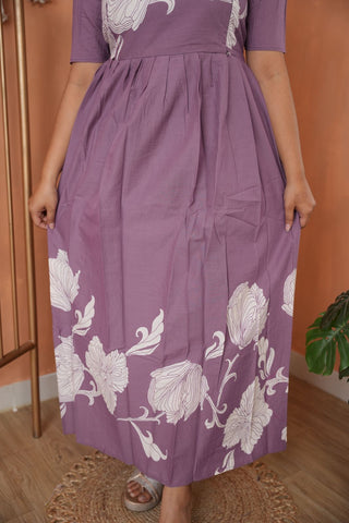 VANILLA VINE | MATERNITY COTTON MAXI ANKLE LENGTH