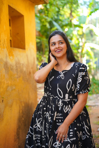 BLACK SYMBOLS | MATERNITY COTTON MAXI ANKLE LENGTH