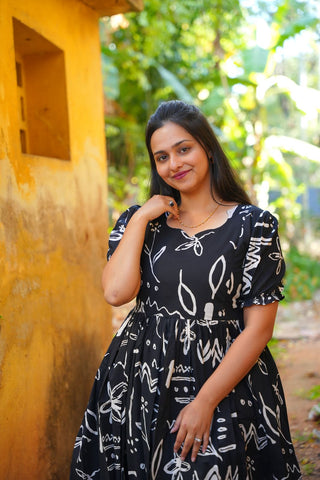 BLACK SYMBOLS | MATERNITY COTTON MAXI ANKLE LENGTH