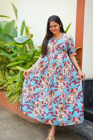 FLOWERS | MATERNITY MAXI ANKLE LENGTH