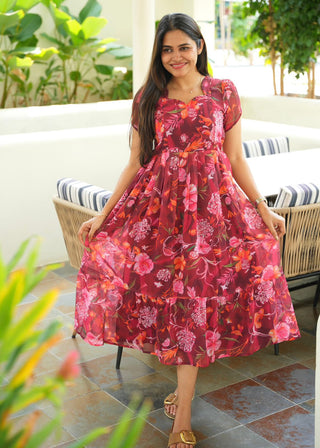 ROYAL BOTANIC | MATERNITY GEORGETTE MAXI ANKLE LENGTH