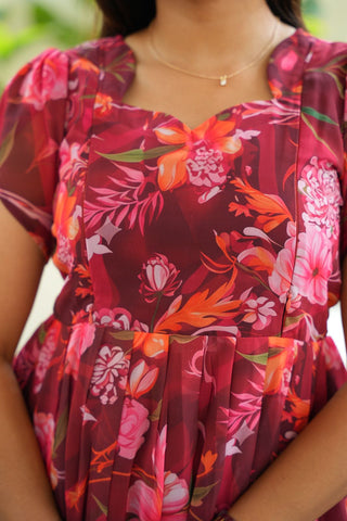 ROYAL BOTANIC | MATERNITY GEORGETTE MAXI ANKLE LENGTH