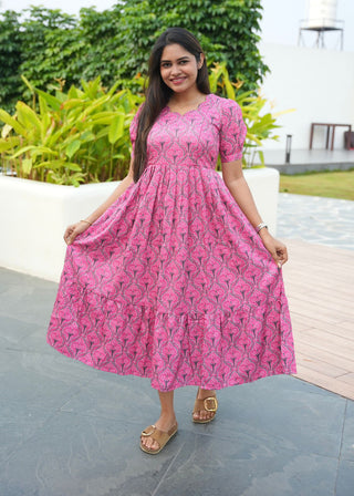 DAMASK MOTIF | MATERNITY MAXI ANKLE LENGTH