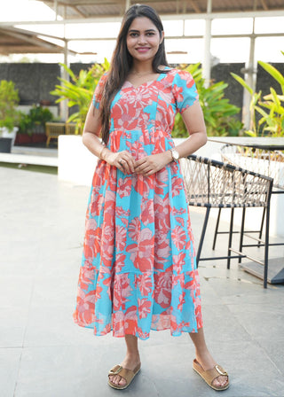 SKY DAISY | MATERNITY GEORGETTE MAXI ANKLE LENGTH