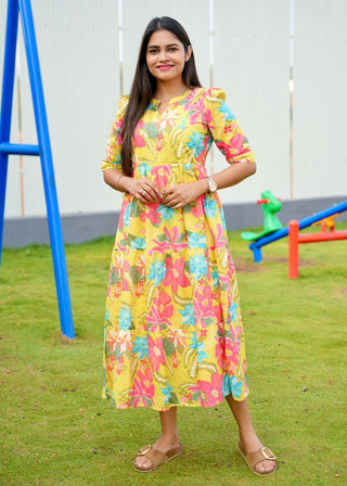 EXOTIC GARDEN | MATERNITY MAXI ANKLE LENGTH