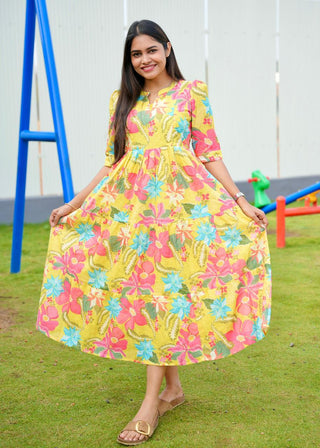 EXOTIC GARDEN | MATERNITY MAXI ANKLE LENGTH