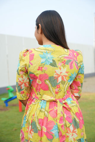 EXOTIC GARDEN | MATERNITY MAXI ANKLE LENGTH