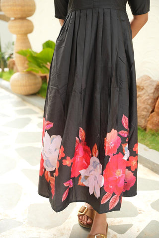 MIDNIGHT MAJESTY | MATERNITY MAXI FULL LENGTH