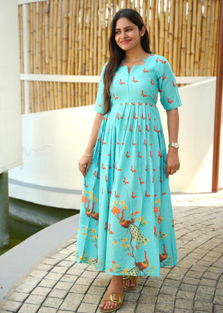 LOVELY PEACOCK | MATERNITY MAXI FULL LENGTH
