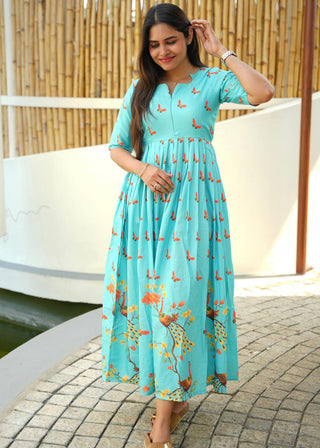 LOVELY PEACOCK | MATERNITY MAXI FULL LENGTH