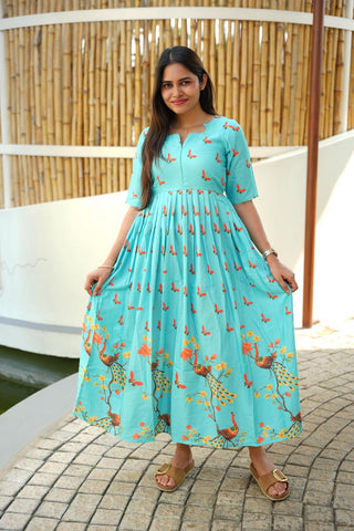 LOVELY PEACOCK | MATERNITY MAXI FULL LENGTH