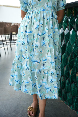 NOIR FLORAL | MATERNITY MAXI ANKLE LENGTH