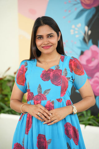 ROSE | MATERNITY GEORGETTE MAXI ANKLE LENGTH