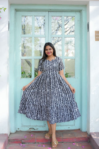 RAINY FLOWERS | MATERNITY MAXI ANKLE LENGTH