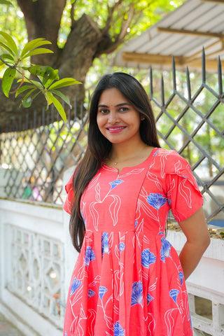 BLUE GAZANIA | MATERNITY MAXI ANKLE LENGTH