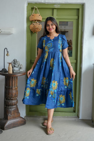 BLUE BOHO | MATERNITY MAXI ANKLE LENGTH