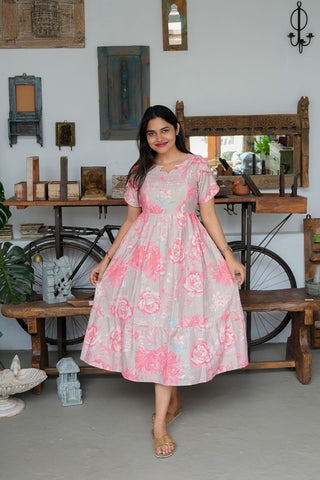 BLUSH BLOOM | MATERNITY MAXI ANKLE LENGTH