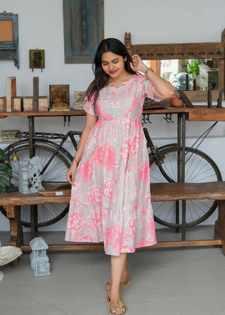 BLUSH BLOOM | MATERNITY MAXI ANKLE LENGTH