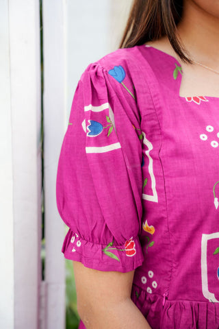 WINDOW LOTUS | MATERNITY COTTON MAXI FULL LENGTH