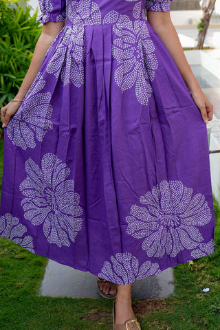 VELET TWILIGHT | MATERNITY COTTON MAXI FULL LENGTH